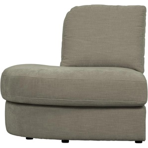 Chaiselongue WOOOD Family 1-Seat Element Sofas Gr. B/H/T: 298 cm x 85 cm x 98 cm, Webstoff, Ottomane beidseitig montierbar, grau (warmes grau) Chaiselongues