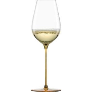 Champagnerglas EISCH INSPIRE SENSISPLUS Trinkgefäße Gr. Ø 7,9 cm x 24,2 cm, 400 ml, 2 tlg., gelb (amber) Kristallgläser