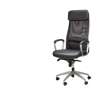 Chefsessel - schwarz - Materialmix - 65,5 cm - 124,5 cm - cm 68,5 | Möbel Kraft