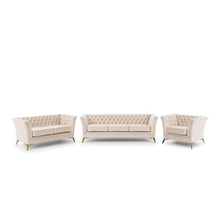 Chesterfield Polstergarnitur 3+2+1  Wilhelm ¦ beige ¦ Maße (cm): B: 237 H: 78