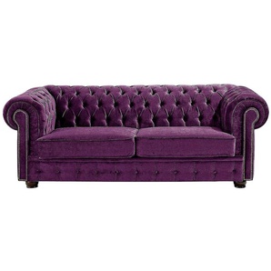 Chesterfield-Sofa MAX WINZER Rover Sofas Gr. B/H/T: 175 cm x 75 cm x 96 cm, lila Chesterfieldsofas