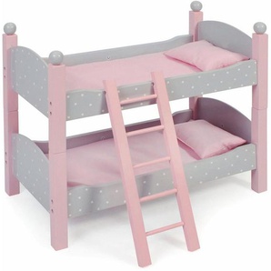 CHIC2000 Puppenbett Puntos Grey, auch als zwei Einzelbetten verwendbar
