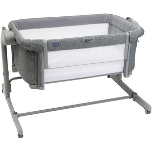 Chicco Beistellbett Next2Me Magic Evo Dark Grey, mit Schaukelmodus, inklusive Transporttasche