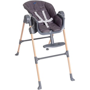 Chicco Hochstuhl Polly Essential Coal, mit Essbrett