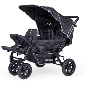 Childhome Geschwisterwagen, 132x85x104 cm, Baby on Tour, Kinderwagen, Geschwisterwagen & Zwillingswagen