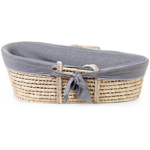 Childhome Moseskorb Moses Basket , Grau, Natur , 47x29 cm , wendbar , Babymöbel, Babybetten, Stubenwagen & Wiegen