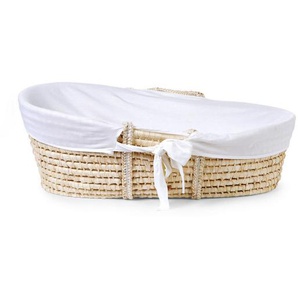 Childhome Moseskorb Moses Basket , Natur, Weiß , wendbar , Babymöbel, Babybetten, Stubenwagen & Wiegen