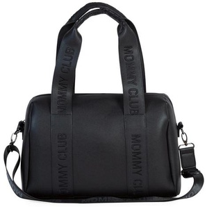 Childhome Wickeltasche Mommy Club Vegan Leder Schwarz, Schwarz, Kunststoff, Lederoptik, 38x21x27 cm, Pflegen, Wickeln