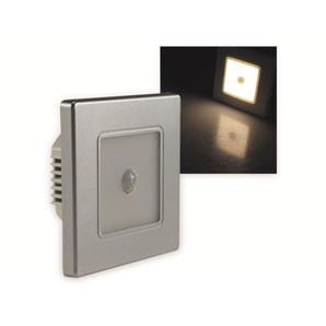 CHILITEC LED-Einbauleuchte EBL 86 PIR, 2,5 W, 3000 K, warmweiß, Rahmen silber 22569
