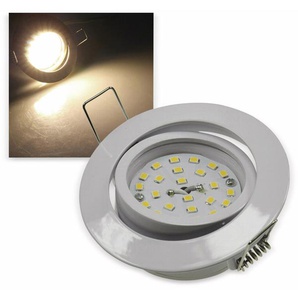 CHILITEC LED-Einbauleuchte Flat-32 EEK F, 5 W, 470 lm, 2900 K, weiß 22088