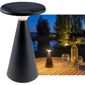 CHILITEC LED Solar Tischleuchte Foco Sol, 2700K, dimmbar, schwarz 23748