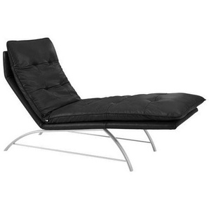 Chilliano Relaxliege , Schwarz , Leder , Echtleder , Longlife-Leder , 1-Sitzer , 75x110x190 cm , Goldenes M, Emas, DGM , Lederauswahl, Stoffauswahl, Liegefunktion, motorische Relaxfunktion , Wohnzimmer, Sessel, Relaxliegen