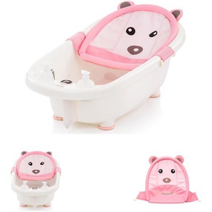 Chipolino Baby Badewannen Netz Bär, Badewanneneinsatz Kunststoff-Clips ab Geburt
