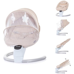 Chipolino elektrische Babywippe Yoga, Musik, Timer Fernbedienung Moskitonetz