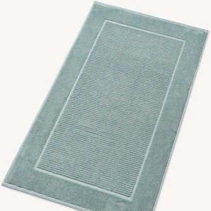 Christy Badematte Supreme, Höhe 7 mm, fußbodenheizungsgeeignet, Baumwolle, rechteckig, Badematte, Premium Badematte in Luxusqualität 1000g/m², 50 x 90, 2er Set