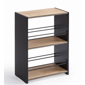 Cilek Regal Work mit Rausfallschutz Zweifarbig Schwarz Jugendzimmer