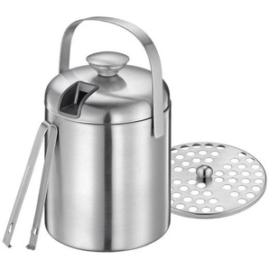 Cilio Eiseimer Freddo, Edelstahl, Metall, 1,3 L, 19 cm, Abtropfgitter, doppelwandig, Essen & Trinken, Barausstattung