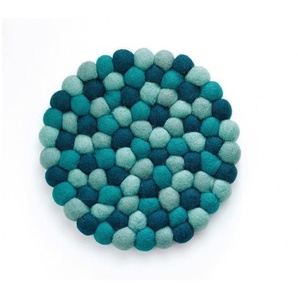 Cilio Topfuntersetzer Lana, Blau, Textil, rund, Wohntextilien, Tischwäsche, Untersetzer