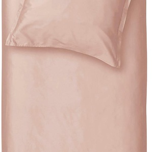 Bettwäsche CINDERELLA Sunday Gr. B/L: 155 cm x 220 cm (1 St.), B/L: 80 cm x 80 cm (1 St.), Satin, orange (terra) Satin-Bettwäsche weich und stark