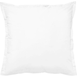 Kissenbezug CINDERELLA Uni Satin Kissenbezüge Gr. B/L: 80 cm x 80 cm, 2 St., Baumwolle, weiß (white) Kissenbezüge uni mit Stehsaumen