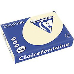 Clairefontaine Trophée DIN A4 Farbiges Papier Elfenbein 80 g/m² 500 Blatt 3726783