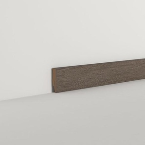 Classen Clip-Fußleiste 240 cm 58 x 19 mm Eiche Anthrazit GLO780303777