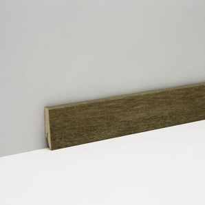 Classen Clip-Fußleiste 240 cm 58 x 19 mm Eiche sägerau dunkel GLO780303740