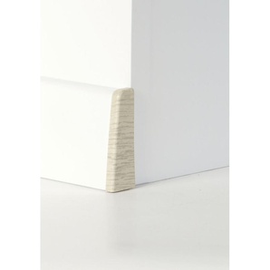 Classen Endkappe für Clip-Leiste foliert 58 x 19 mm eiche weiß Holzpore GLO780303604