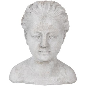 Clayre & Eef Büste Büste 17x16x20 cm Grau Stein