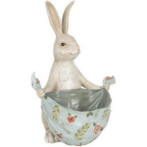 Clayre & Eef Figur Kaninchen 25x25x36 cm Beige Polyresin Wohnaccessoires