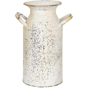 Clayre & Eef Dekoration Milchkanne 15x11x23 cm Beige Grau Eisen Milchkanne