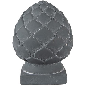 Clayre & Eef Dekoration Tannenzapfen Ø 14x18 cm Grau Stein Wohndeko