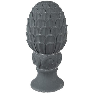 Clayre & Eef Dekoration Tannenzapfen Ø 14x29 cm Grau Stein Wohndeko