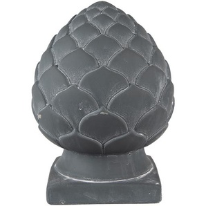 Clayre & Eef Dekoration Tannenzapfen Ø 18x24 cm Grau Stein Wohndeko