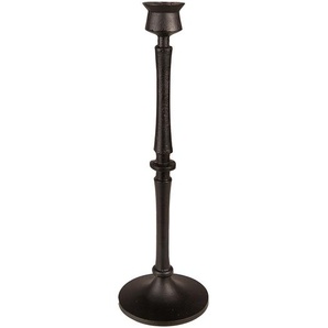 Clayre & Eef Kerzenständer 33 cm Schwarz Aluminium Kerzenständer