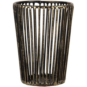 Clayre & Eef Teelichthalter Ø 10x14 cm Kupferfarbig Eisen Rund Halter für Teelicht