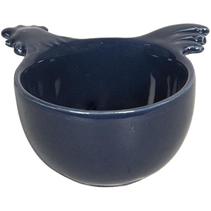 Clayre & Eef Messlöfel 9x9x5 cm Blau Keramik Rund Hahn Dosierlöffel