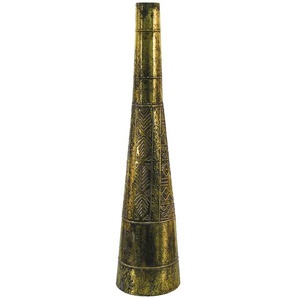 Clayre & Eef Vase Ø 18x74 cm Kupferfarbig Metall Rund Dekoration Vase