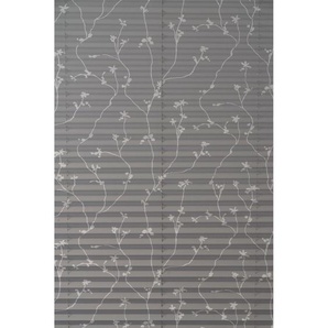 ClearAmbient Klemmfix-Plissee, Elba Bedruckt Weiß, 45 X 130 Cm (B X L) Modern
