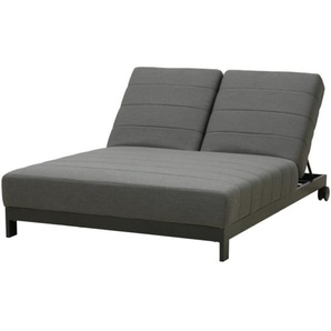 CLEMENTO Beziers Doppel Loungeliege Aluminium mit Rollen
