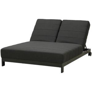 CLEMENTO Beziers Doppel Loungeliege Aluminium mit Rollen