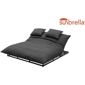 CLEMENTO Bona Doppel Loungeliege Aluminium Sunbrella