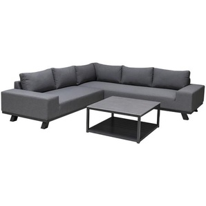 CLEMENTO Bordeaux Ecklounge-Set Aluminium inkl. Kaffeetisch