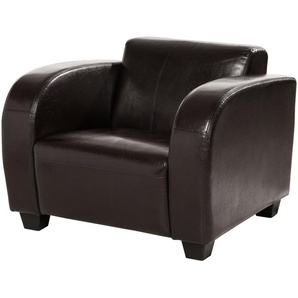 Clubsessel - braun - Materialmix - 87 cm - 68 cm - 84 cm | Möbel Kraft
