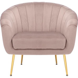 Cocktailsessel KAYOOM Doreen Sessel Gr. Polyester, B/H/T: 88 cm x 79 cm x 74 cm, grau (taupe) Clubsessel Cocktailsessel