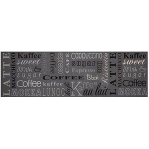 Küchenteppich Coffee Choice- Teppichläufer rutschfest Läufer für Küche, Flur, Esszimmer– 45x140cm