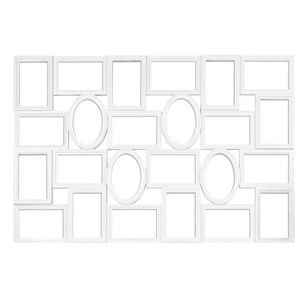 Collage - weiß - Glas,Kunststoff - 87 cm - 58 cm - cm 2,5 | Möbel Kraft