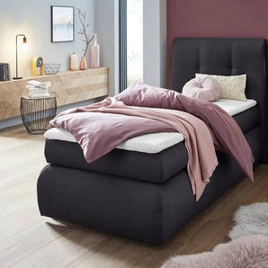 COLLECTION AB Boxspringbett Borna, inklusive Bettkasten, LED-Beleuchtung und Topper