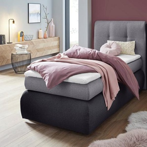 COLLECTION AB Boxspringbett Borna, inklusive Bettkasten, LED-Beleuchtung und Topper