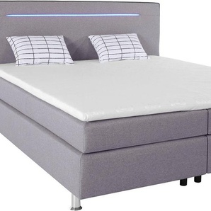 COLLECTION AB Boxspringbett, inkl. LED-Beleuchtung, Topper und Kissen